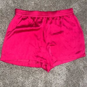 Victoria's Secret Hot Pink Satin Shorts